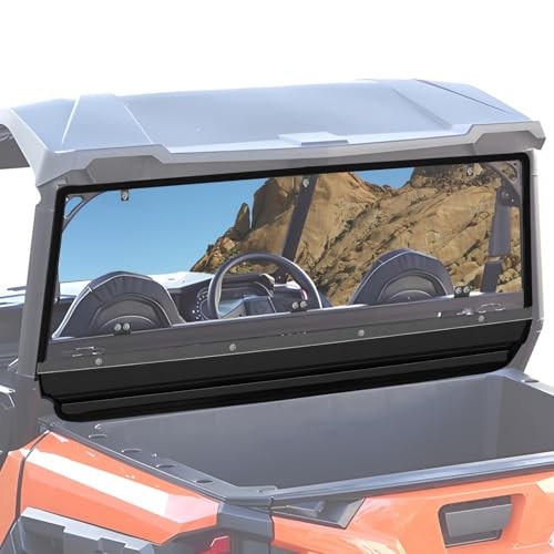 General 1000 Rear Windshield PC Back Window Compatible with Polaris Clear