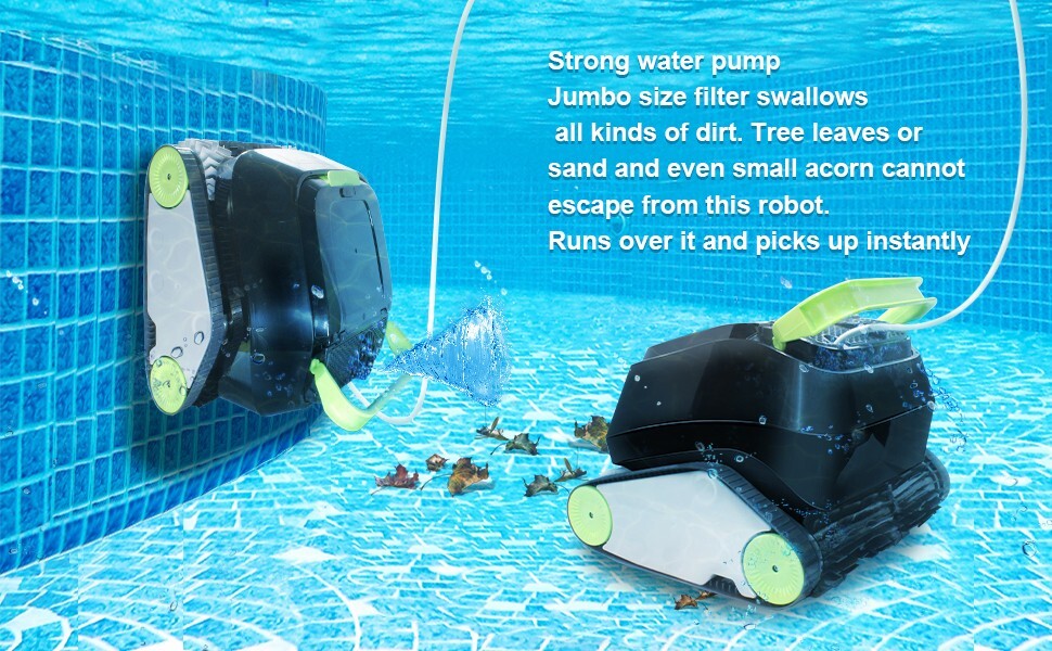 Cobalt Intelligent Pool Cleaner | Wall Climb, 3-Hr Timer, Fast Drain | 45ft Cord