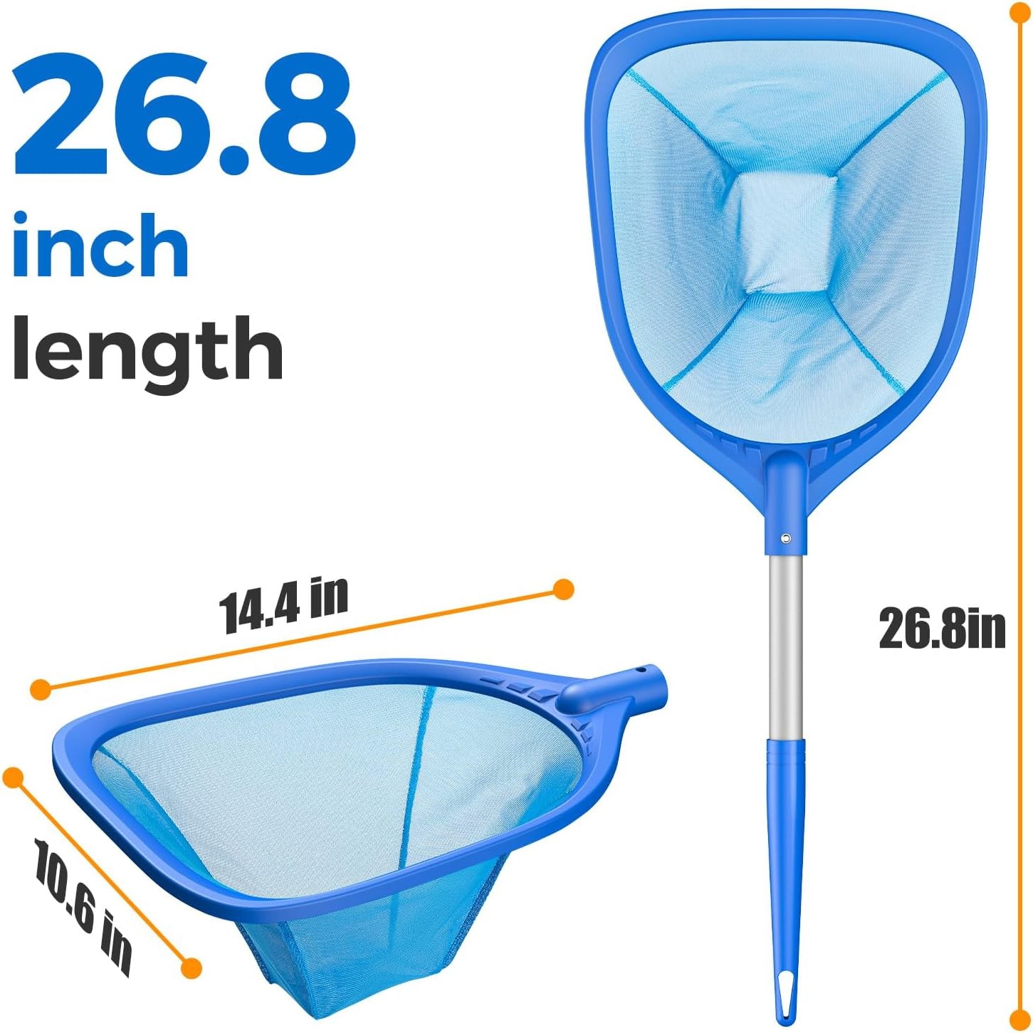 SWIMMING POOL SKIMMER NET Leaf Rake Cleaner Fine Mesh Deep Bag Spa Cleaning Tool