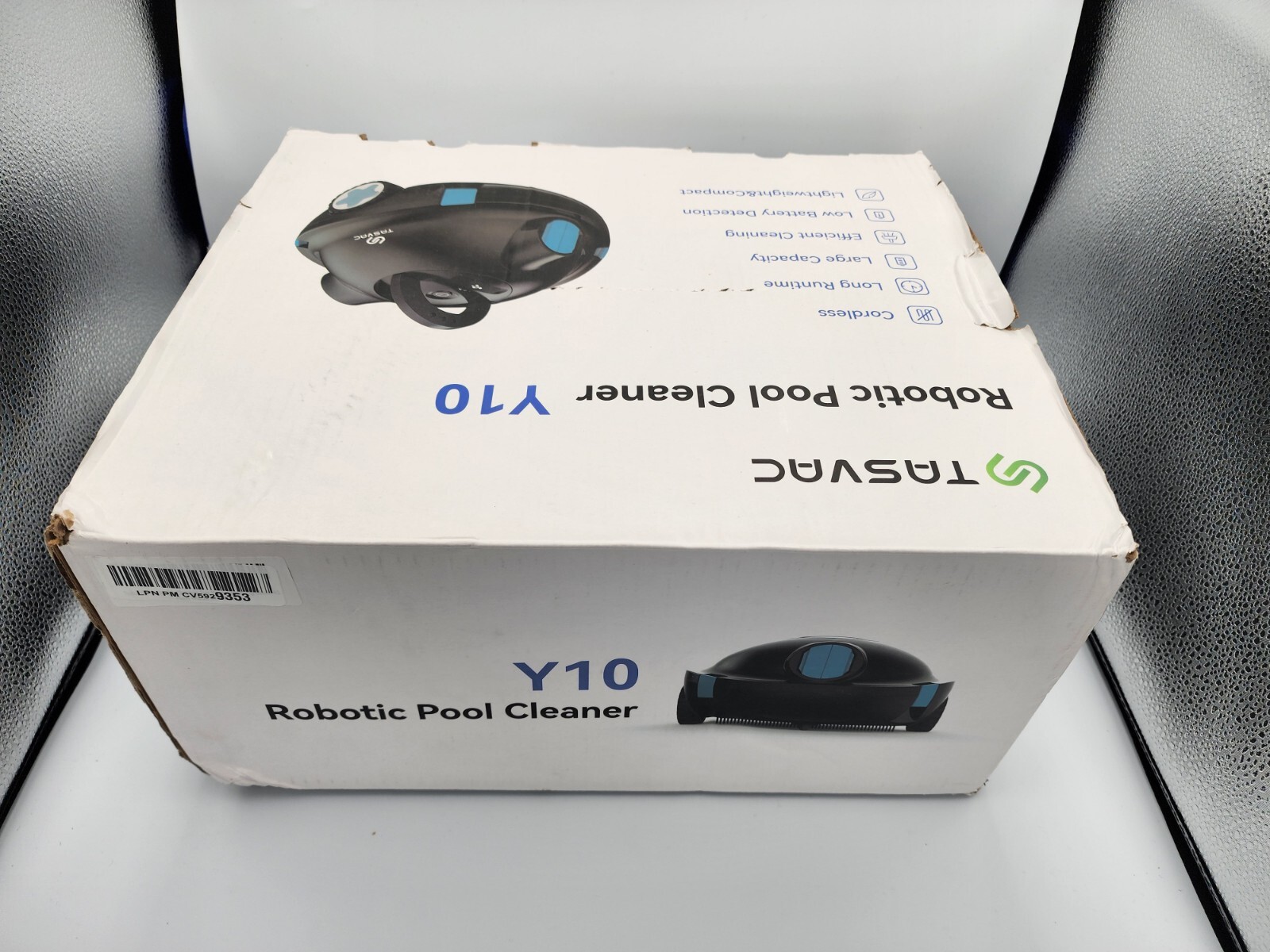 NEW! NIB TASVAC Y10 NEW 23 Cordless In Above Ground Robotic Pool Cleaner Blue