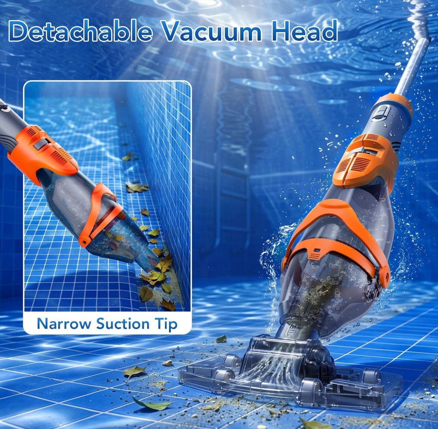 NEW 2026] COWSAR Cordless Pool Vacuum (Model PCT406T) | 19.5 GPM, Dual Modes