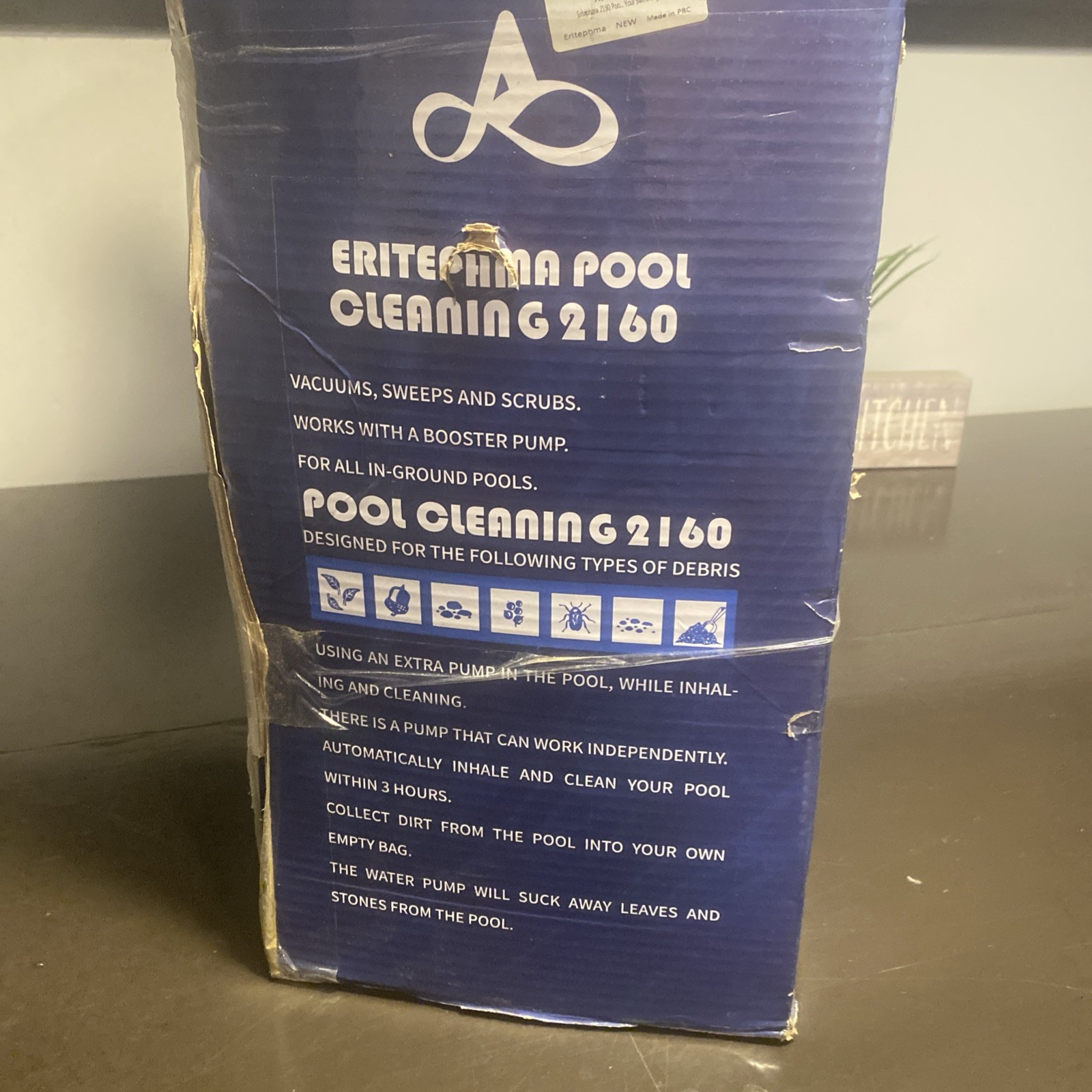 Eritephma 2160 Pool Cleaning Pressure-Side Cleaner Vacuums Sweeps & Scrubs
