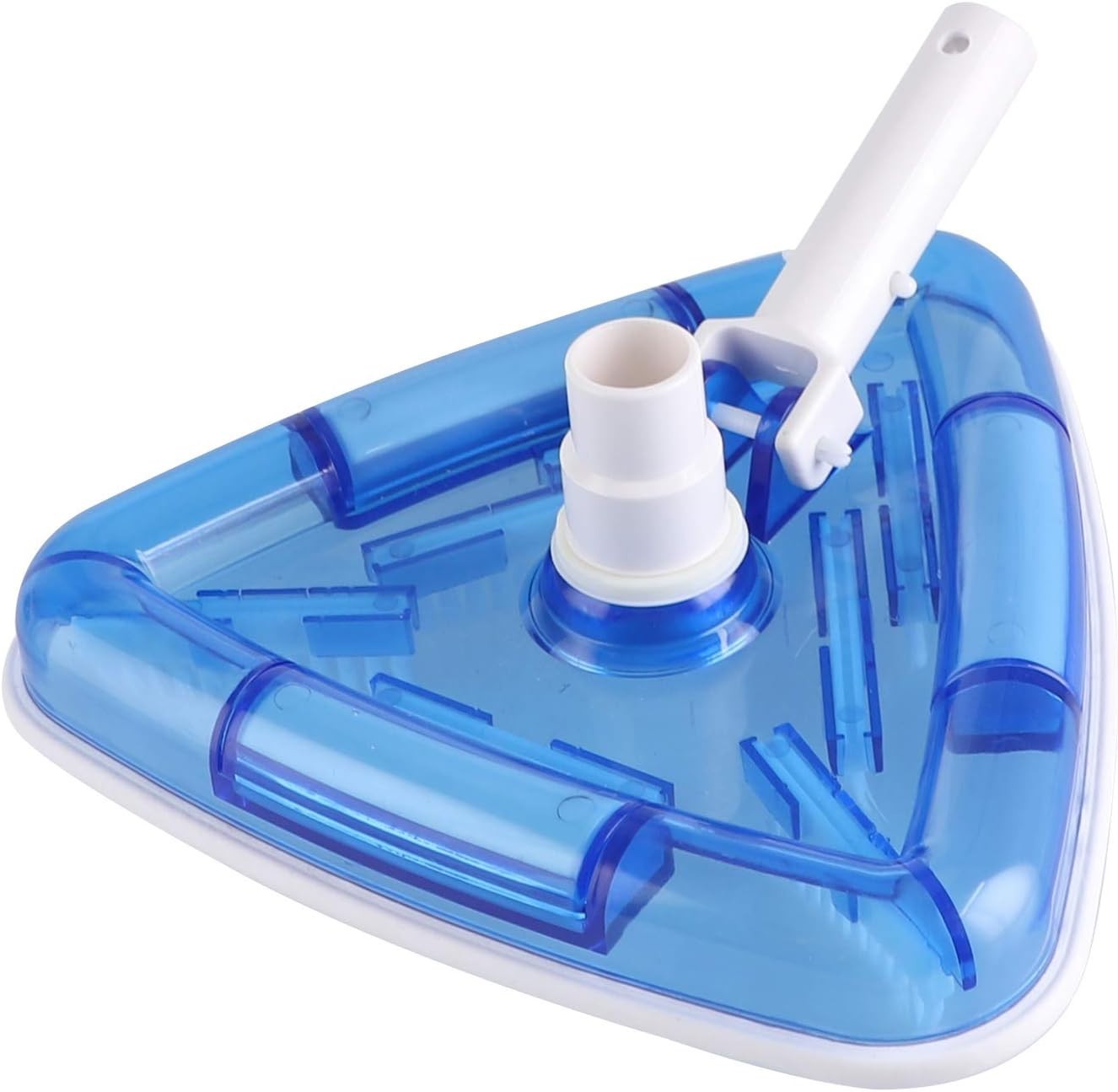11 Inch Triangular Pool Vacuum Head Swivel Cuff Bumper 1.25 Shaft 1.25/1.50 Hose