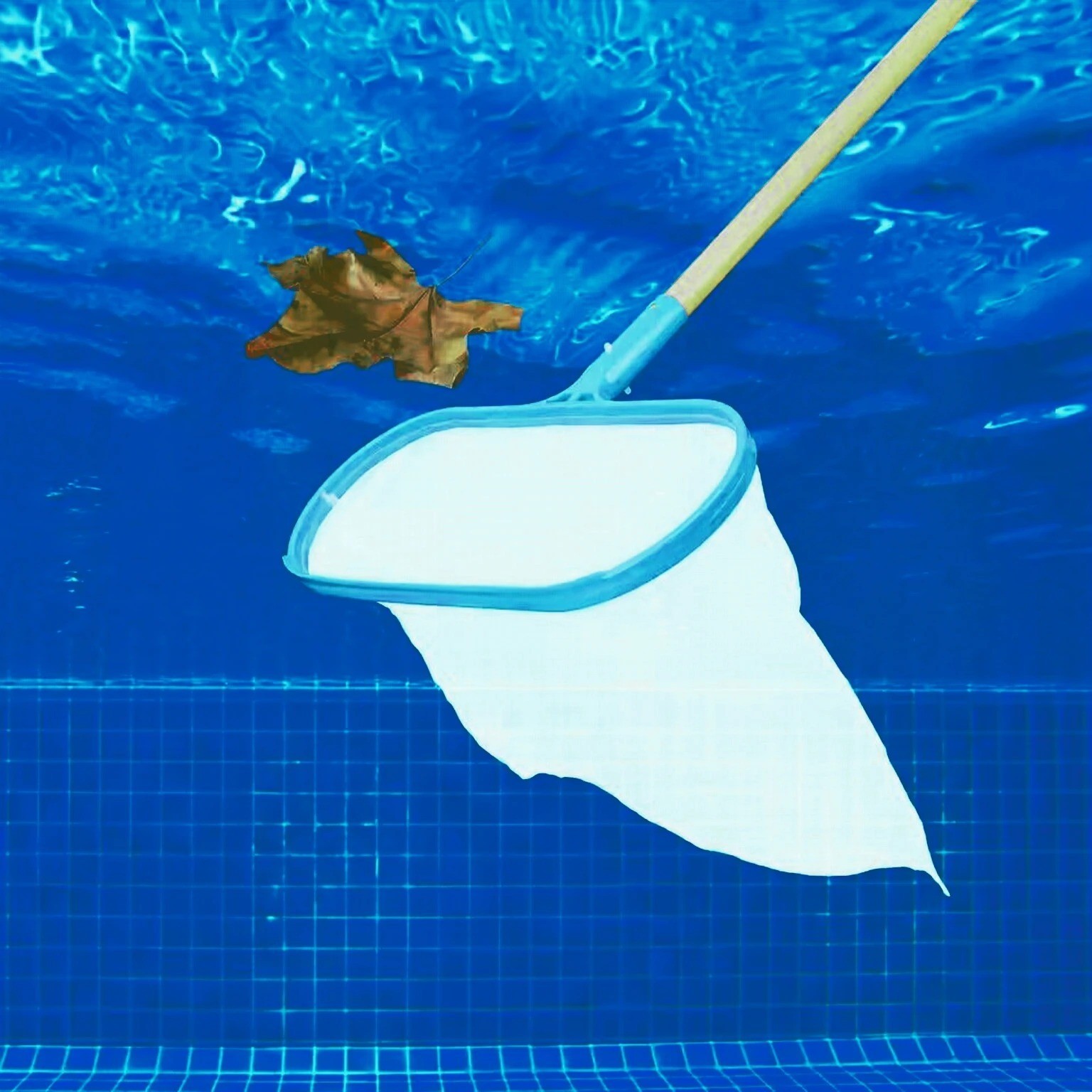 1pc Swimming Pool Cleaning Net , Lightweight Mesh Frame
