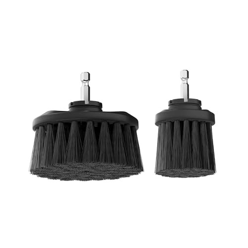 Hard Bristle Cleaning Brush Set, 2 Piece, 2&Prime; and 3.5&Prime; Hard Bristle Brush