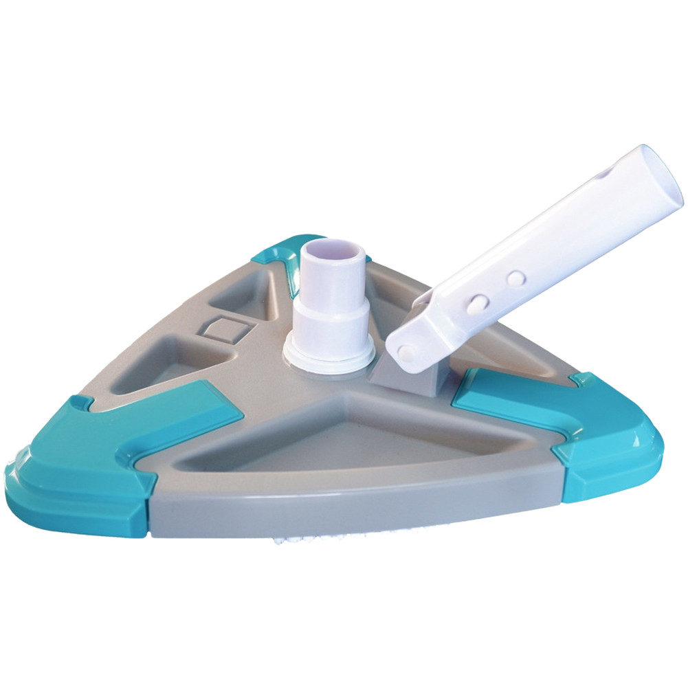Triangle Pool Brush for Swimming Pools and Fish Ponds with Fastener System