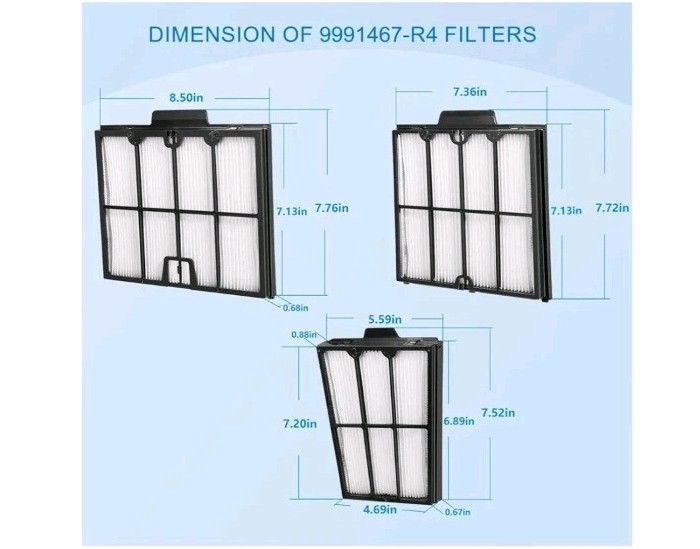 9991467-R4 Ultra-Fine Filter Cartridge Filter Panel for Dolphin Pool Cleaner