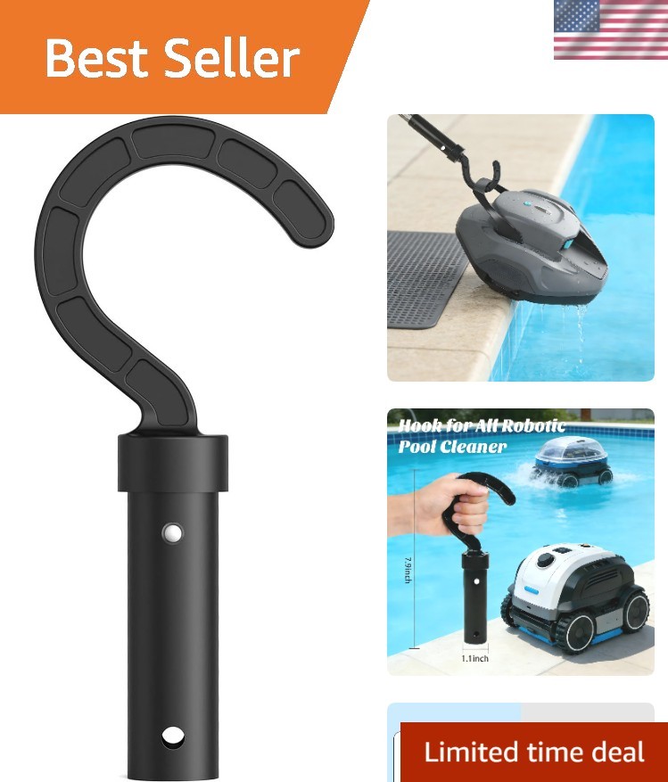 Durable ABS Pool Robot Hook – Effortless Retrieval for Cordless & Underwater Use