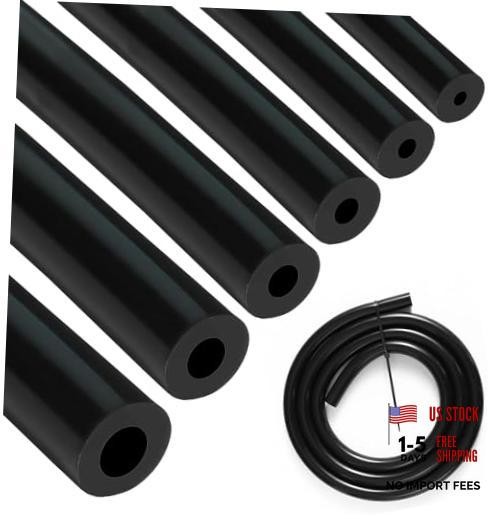 Silicone Vacuum Hose 3mm+4mm+5mm+6mm+8mm+10mm Inner Diameter Black