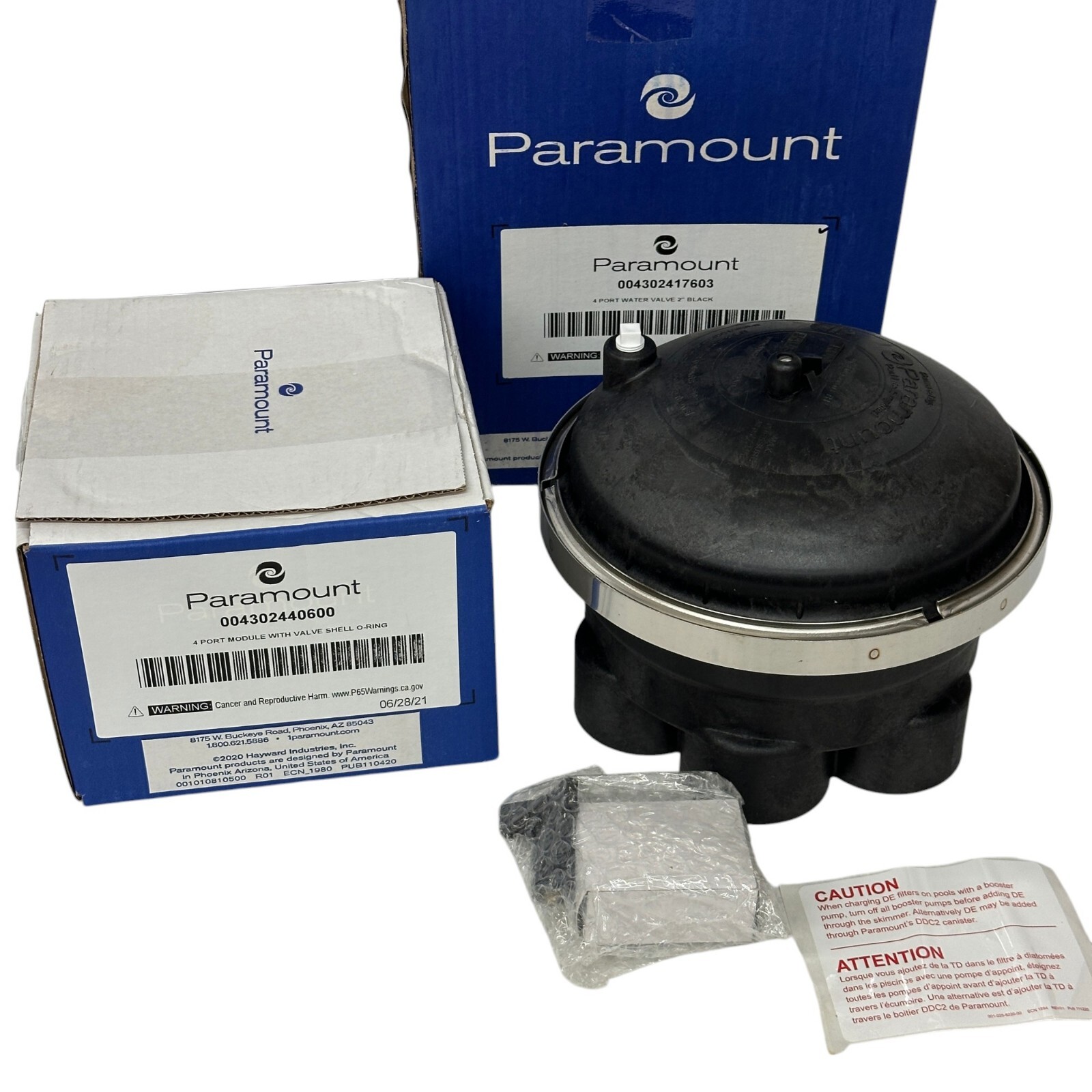 Paramount Pool Cleaning 4 Port Water Valve Module with Sheel 2in 004-302-4176-03