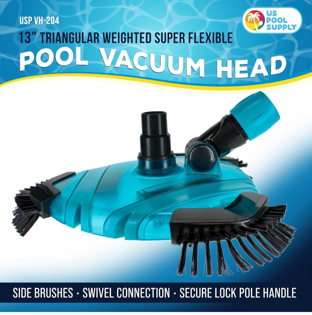 New Triangle Weighted Pool Vacuum Head with Side Brushes