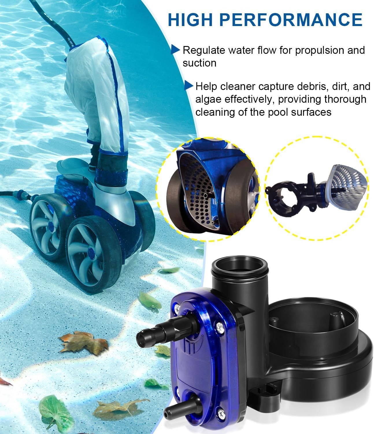 For Zodiac 39-300 WMS Water management Assembly w/ O-Ring Replacement