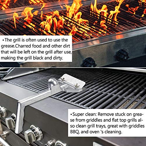 LRui Griddle Scraper Heavy Duty Grill Scraper Set with 5 griddle scraper set