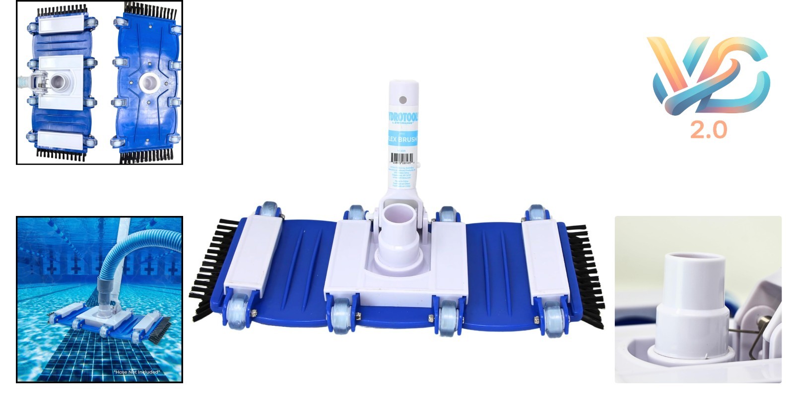 Hydrotools Weighted Pool Vacuum Head For Inground & Above Ground Pools