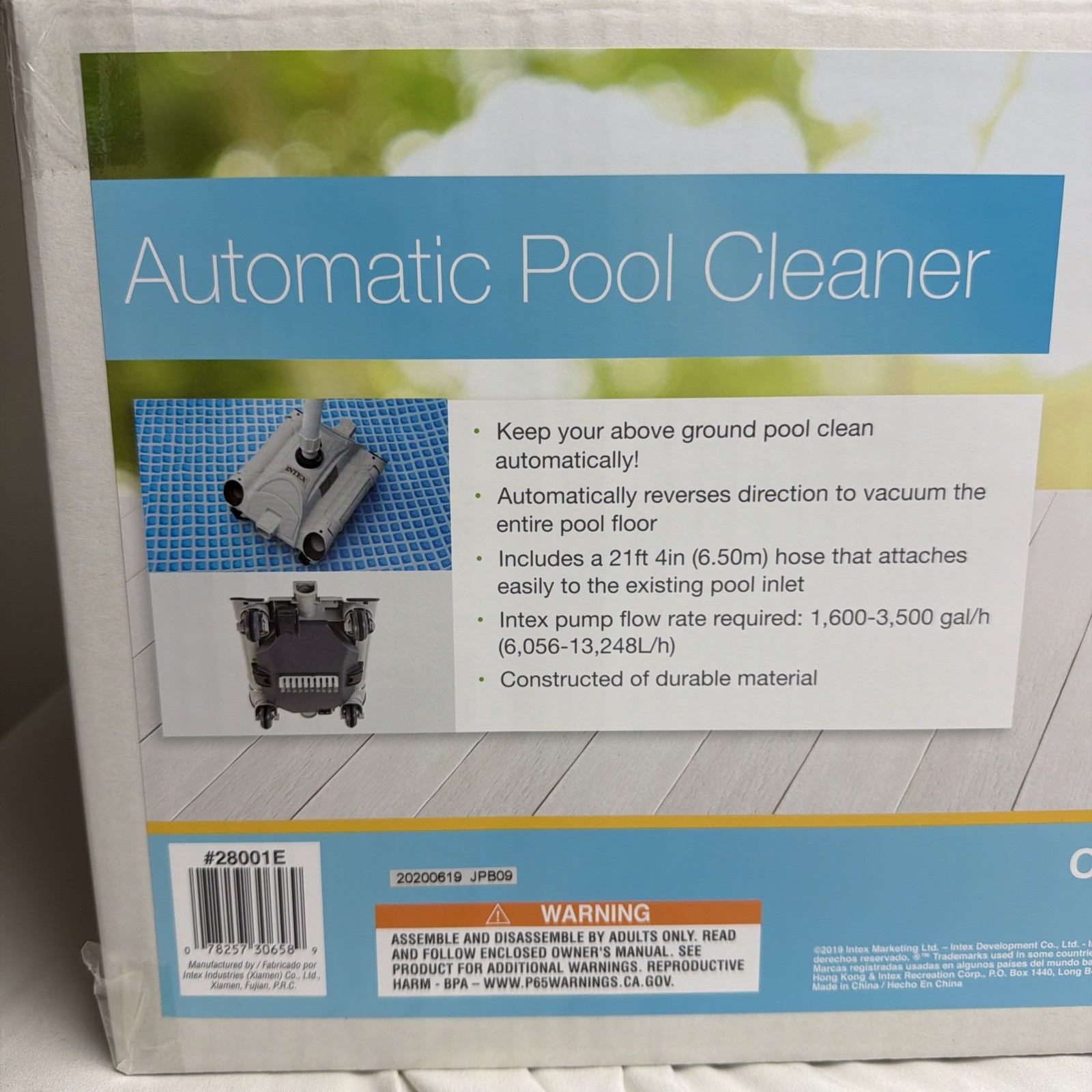 Intex 28001E Swimming Pool Automatic Vacuum Cleaner With One Hose New In Box