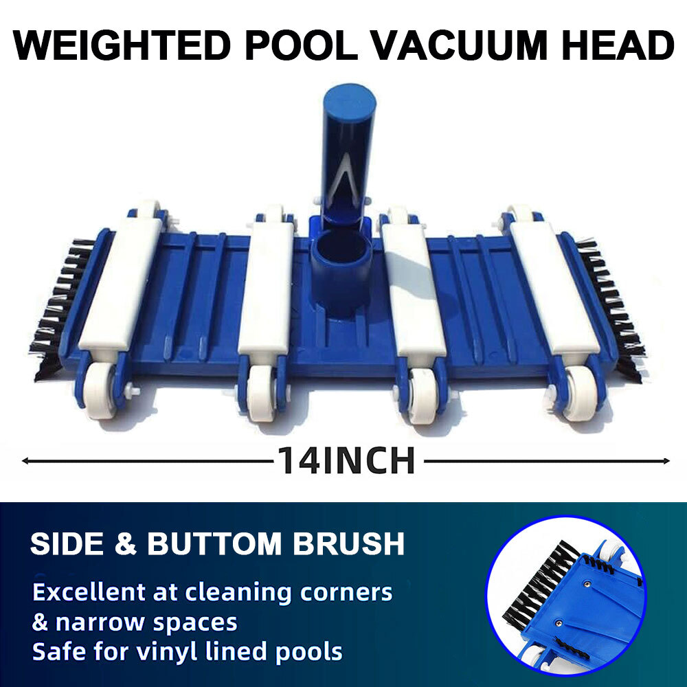 14&Prime; Classic Flexible Weighted In-Ground Swimming Pool Vacuum Head