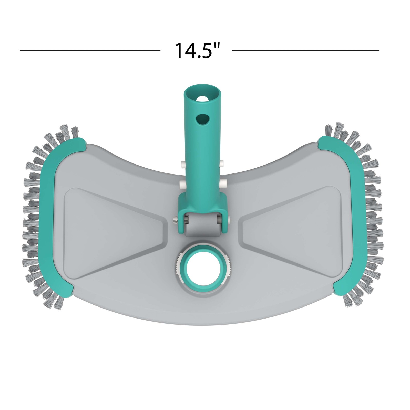 14In Pool Vacuum Head with Air Valve and Blue PP Bristles