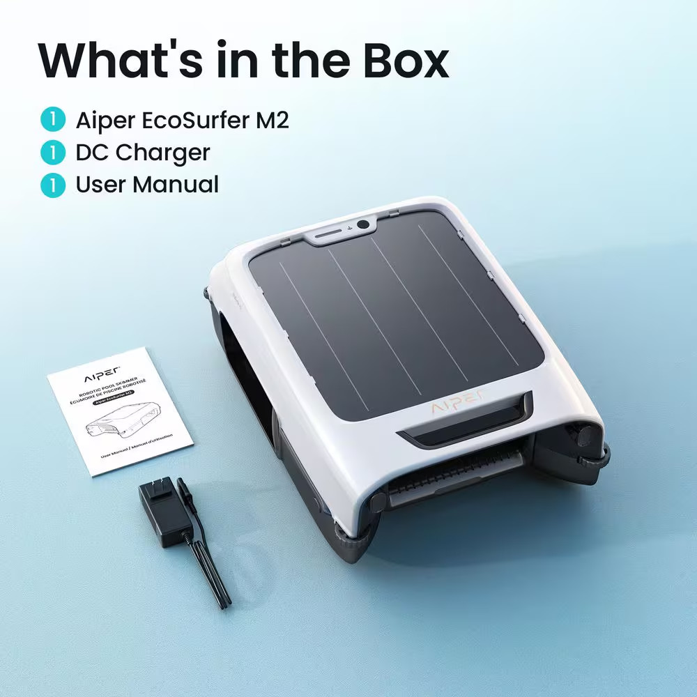Ecosurfer M2 Robotic Pool Skimmer: with 24/7 Continuous Cleaning, Anti-Leakage C
