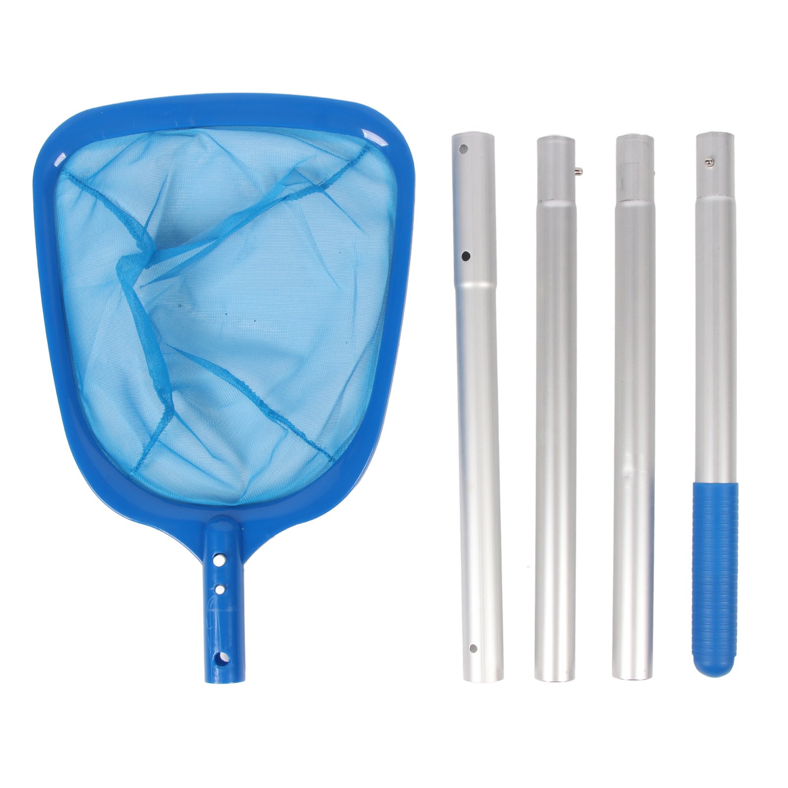 Pool Skimmer Net With Pole Adjustable Length For Quick Cleaning Easy To Use