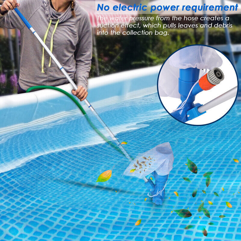 Pool Vacuum Handheld Spa Suction Underwater Cleaner for Above Ground Pools