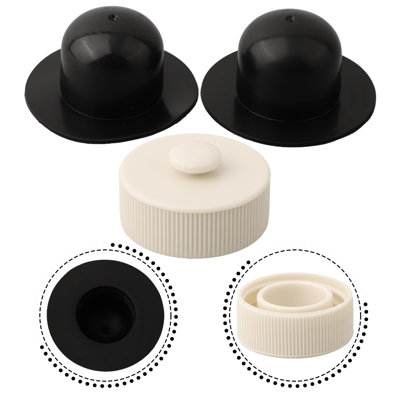 Drain Valve Cap White+black Garden Ground Pool Replacement 11044 / 10127