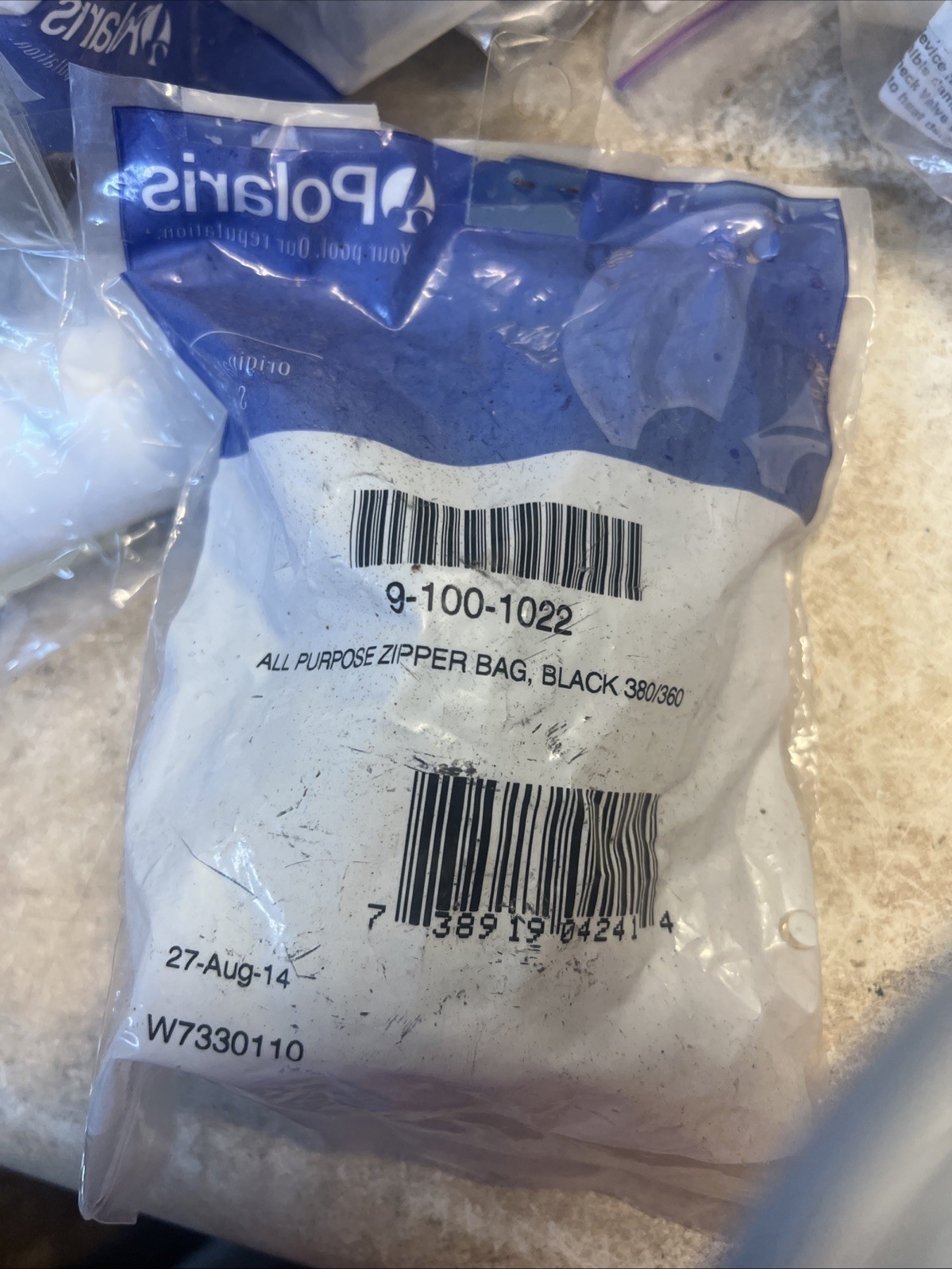 POLARIS 380 360 BLACK ZIPPER BAG ALL X3 PURPOSE POOL CLEANER PART 9-100-1022