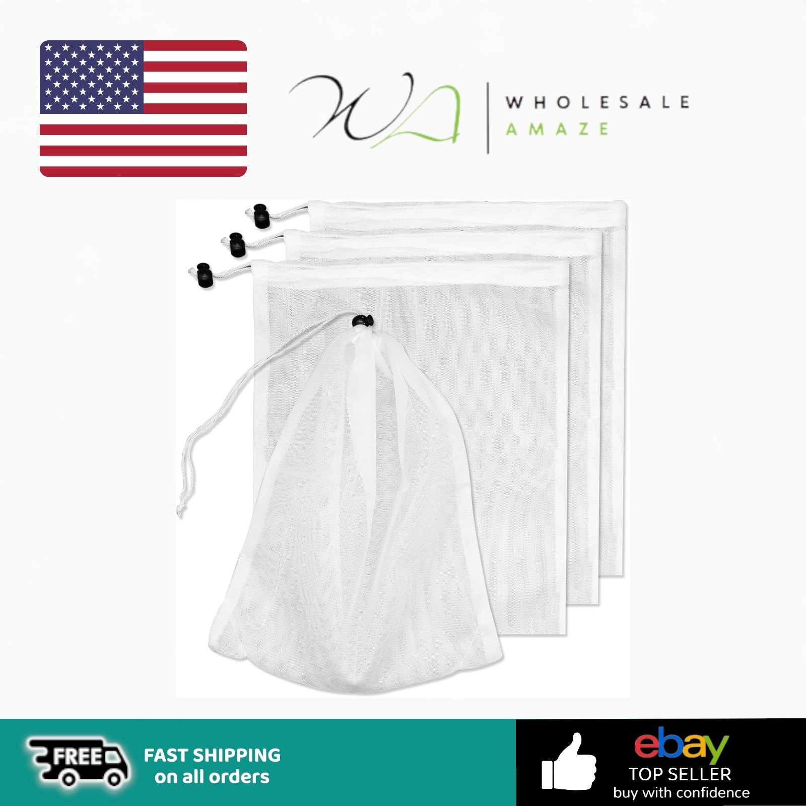 4Pcs Pool Vacuum Replacement Mesh Bag, Pool Leaf Vacuum Net Bag Fine Mesh