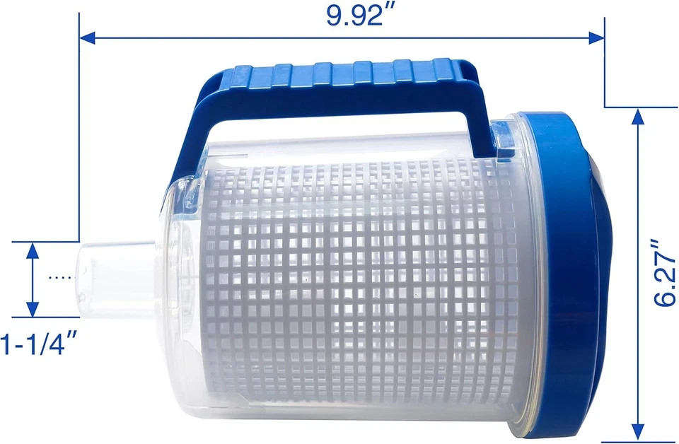 Poolsupplytown Upgraded W560 Inline Pool Leaf Canister/Leaf Catcher/Leaf Trap wi