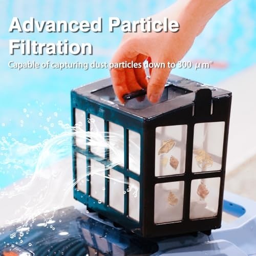 SAT20 Cordless Robotic Pool Cleaner 180 Mins Runtime Auto Vacuum Up to 2000