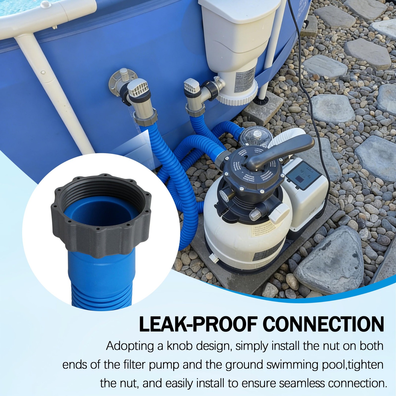29060E Above Ground Pool Hoses 1.5 inches diameter, 59 length, 1 pcs