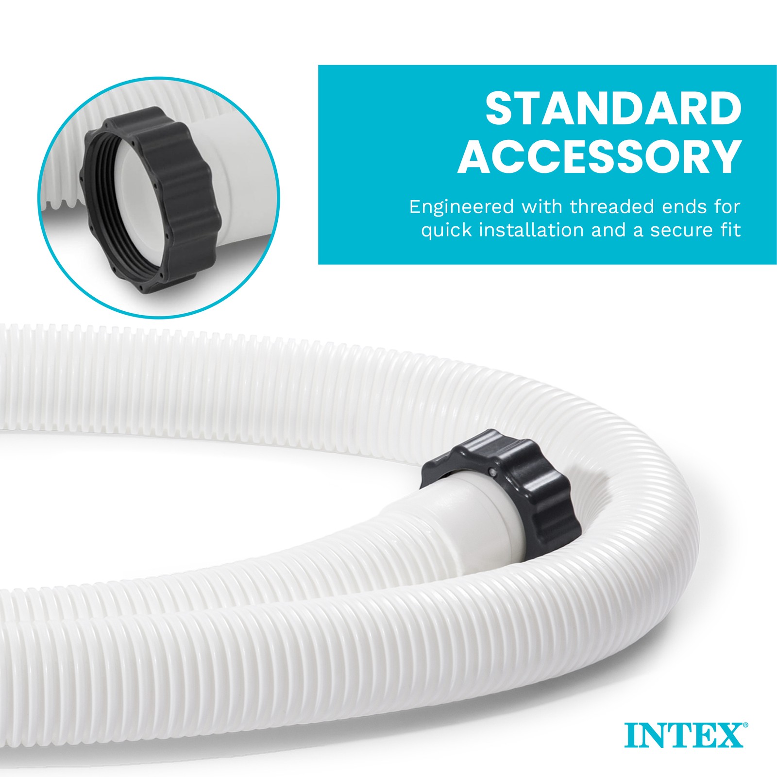 Intex 29060E 1.5&Prime; Diameter Accessory Pool 1,500 GPH Pump Replacement 59&Prime; Hose