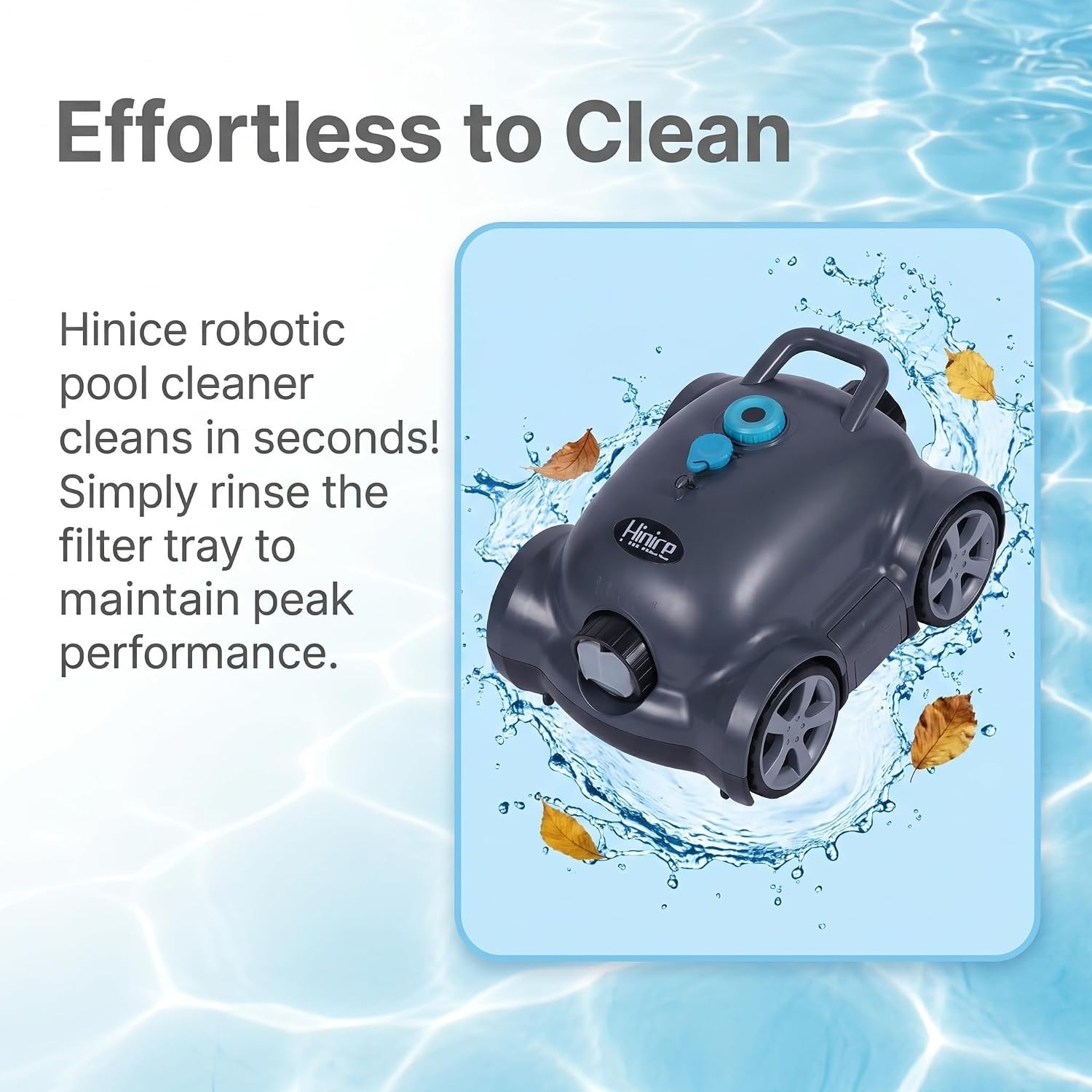 Portable Robotic Pool Vacuum: Deep Cleaning for In-Ground & Above Ground Pools