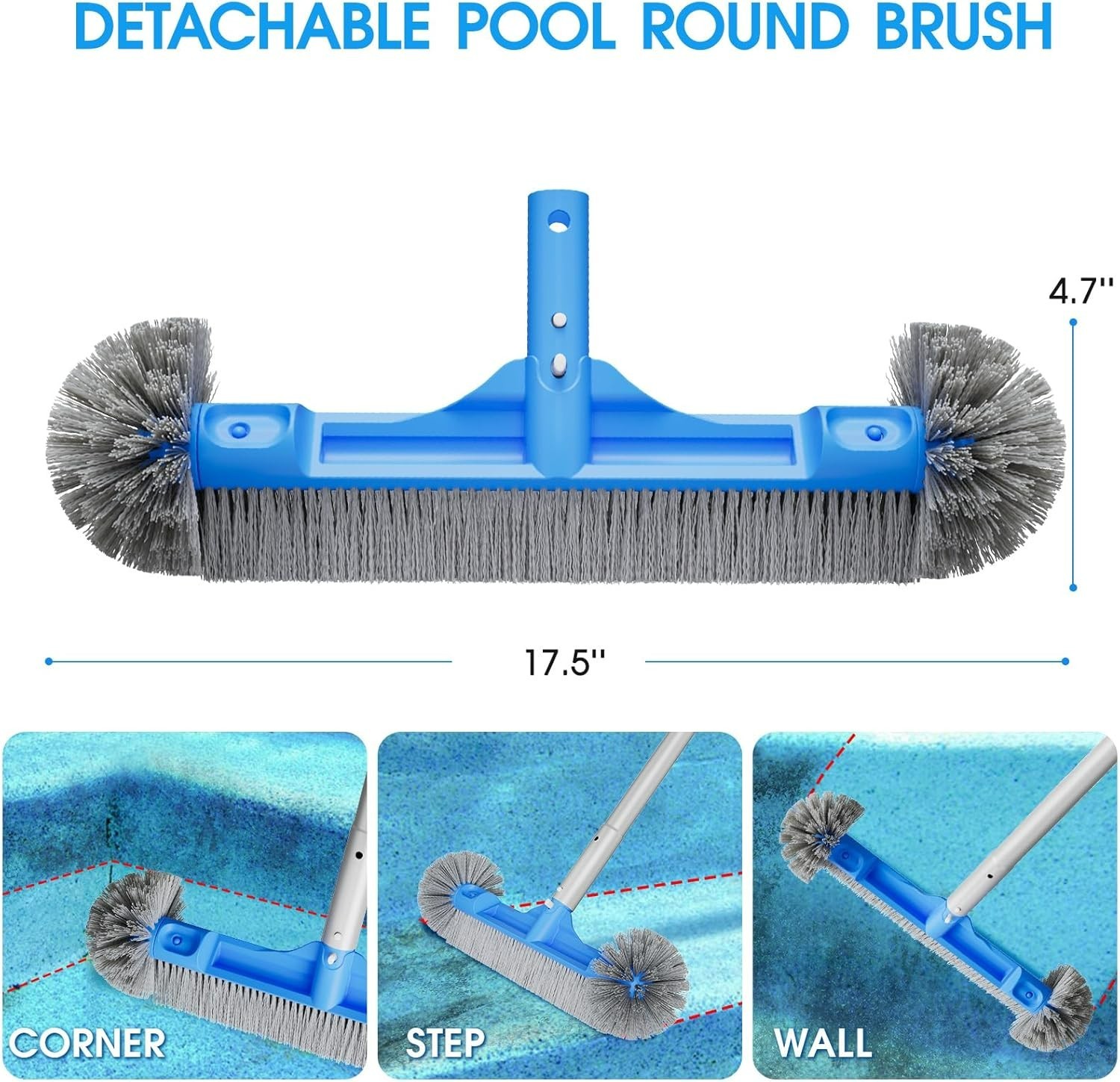 TidyMister All in One Pool Cleaning Kit – 18 » Repairable Pool Nylon Net & 18