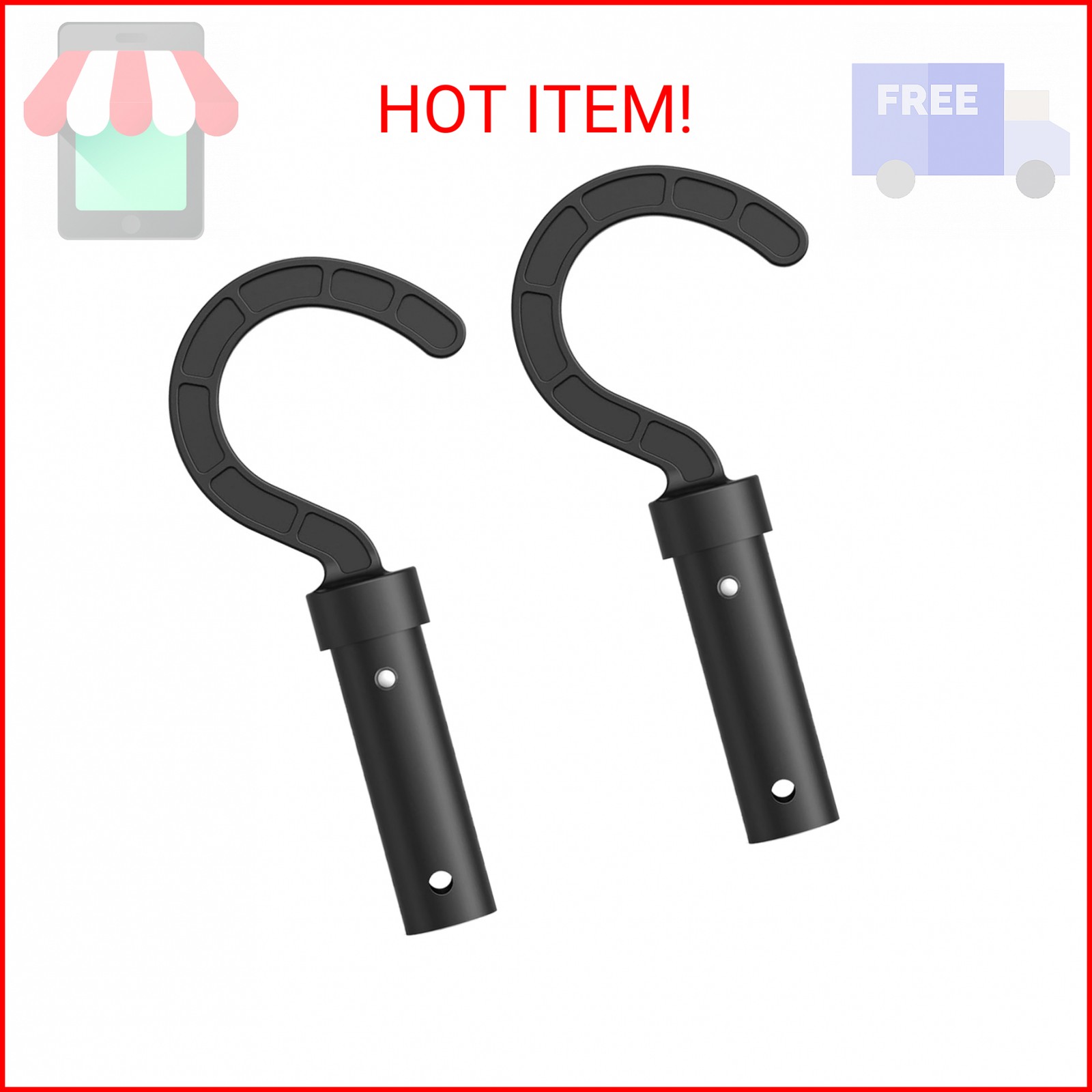 2 Pack Accessories Hook for Robotic Pool Cleaner,Keyrank Pool Hook for Poles Com