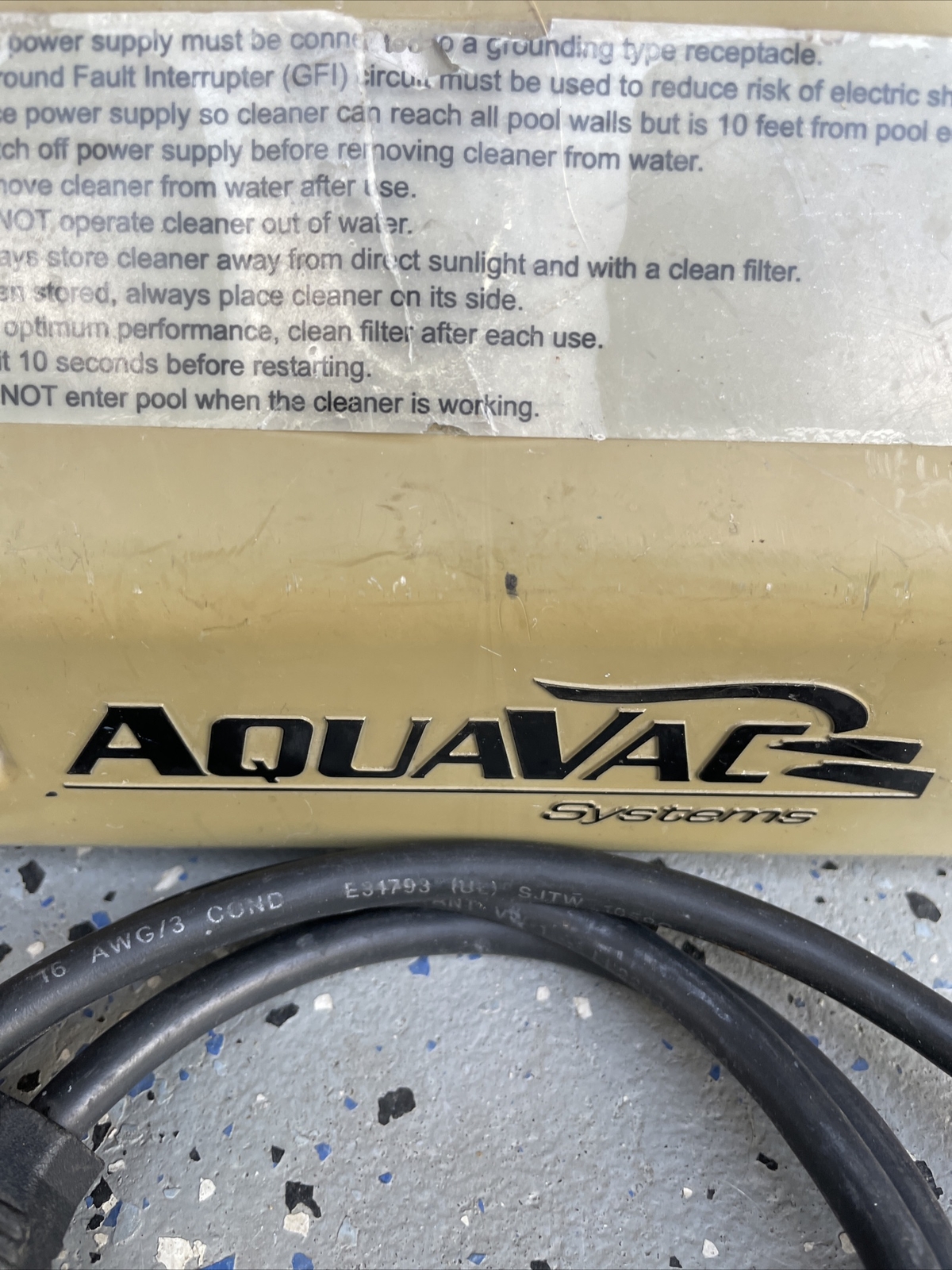 ✅ Aquavac 110V P/N 32000 24-26 VAC Power Supply TigerShark Refurbished