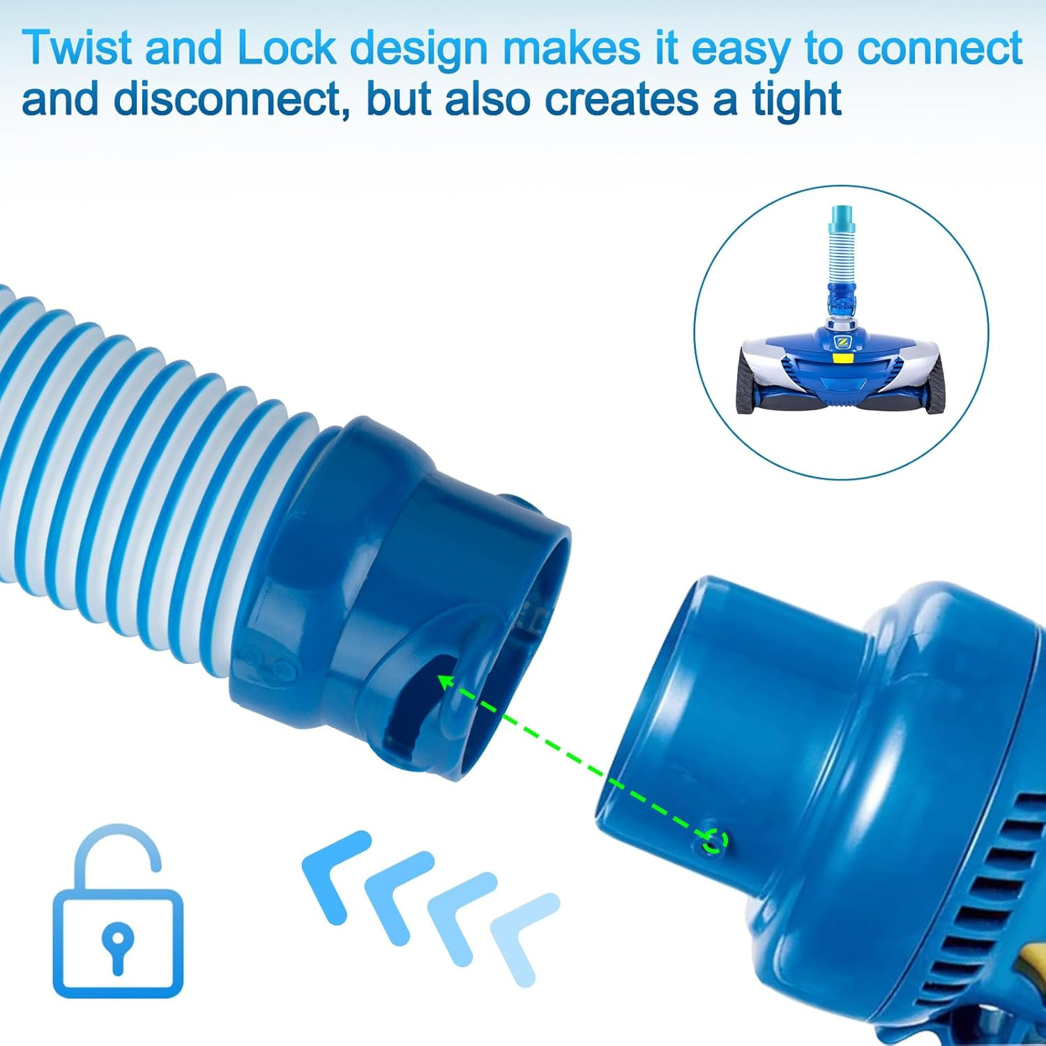 X77094 Pool Vacuum Hose Adapter for Zodiac MX6 MX8 Pool Cleaner, Swimming Pool