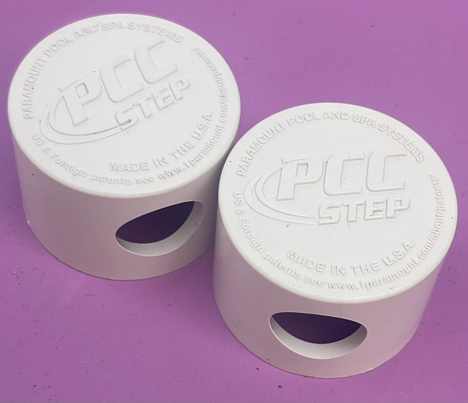 Paramount Pool 1.5&Prime; Floor Valet Pop Up Cleaning Head White 2pc