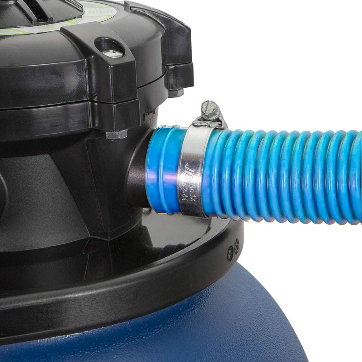 Pool Sand Filter Pump 16 inches long with a 1.25 inch diameter, Blue -1 Pack