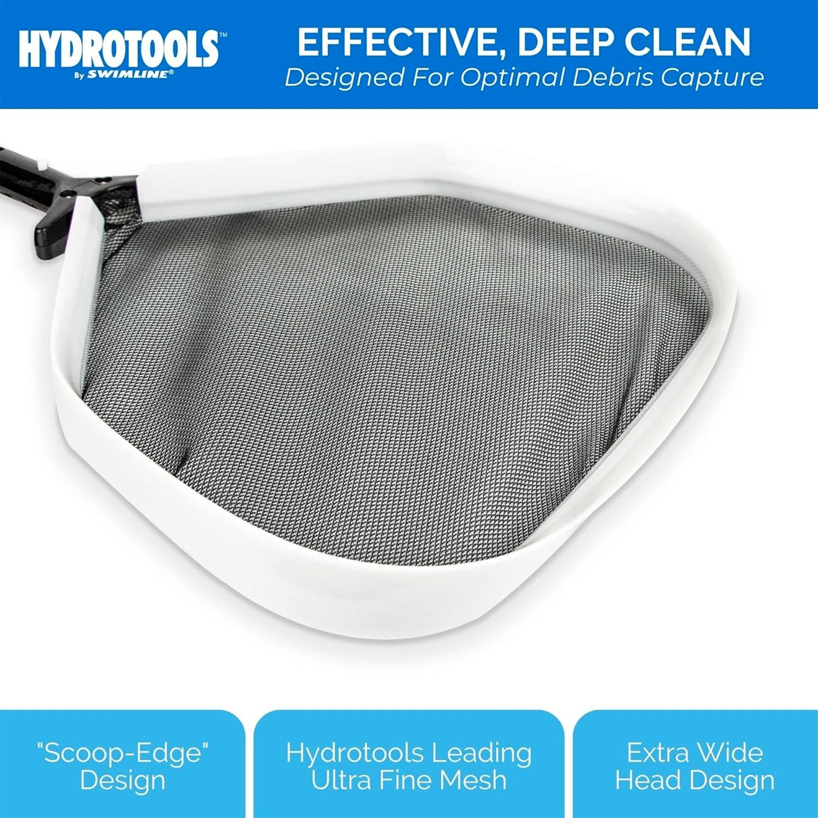 Swimline Hydrotools Professional Service Grade Swimming Pool Leaf Skimmer Net