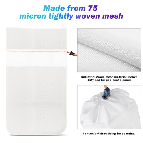 HH1510 Ultra Fine Debris Bag Replacement for Hammer-Head Swimming Pool Cleaner