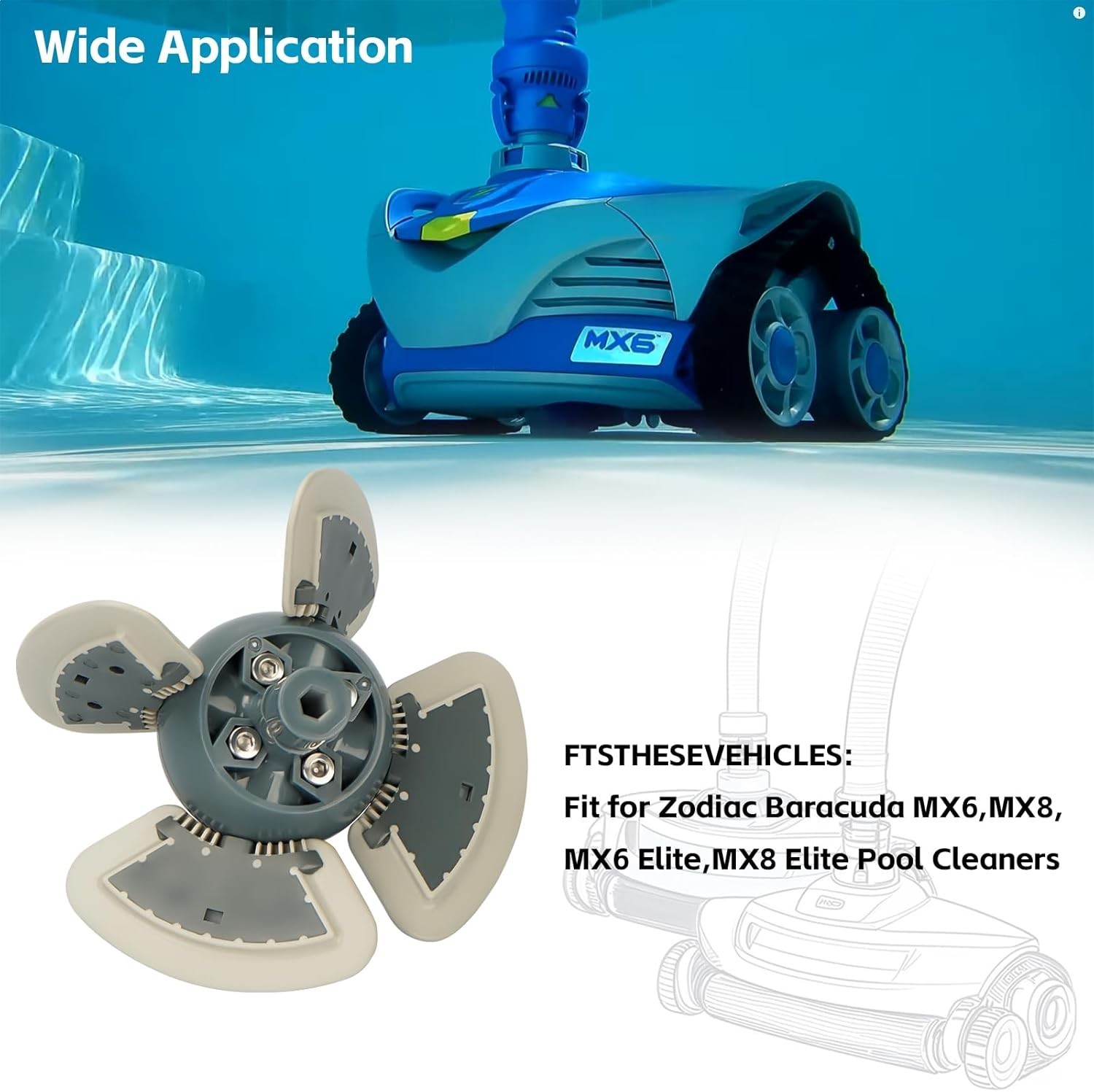 Zodiac MX6 MX8 Replacement Parts Kit | Easy Installation, Efficient Cleaning
