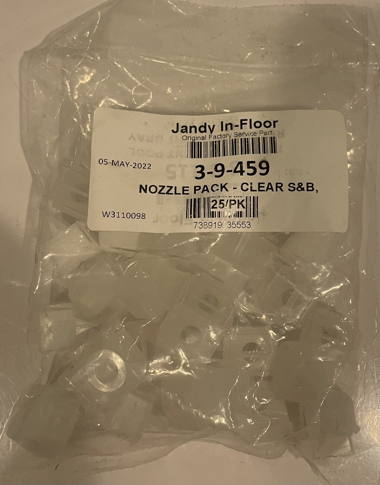 Jandy 3-9-459 Caretaker Clear Step & Bench Nozzle 25 PACK NEW! FREE SHIPPING!