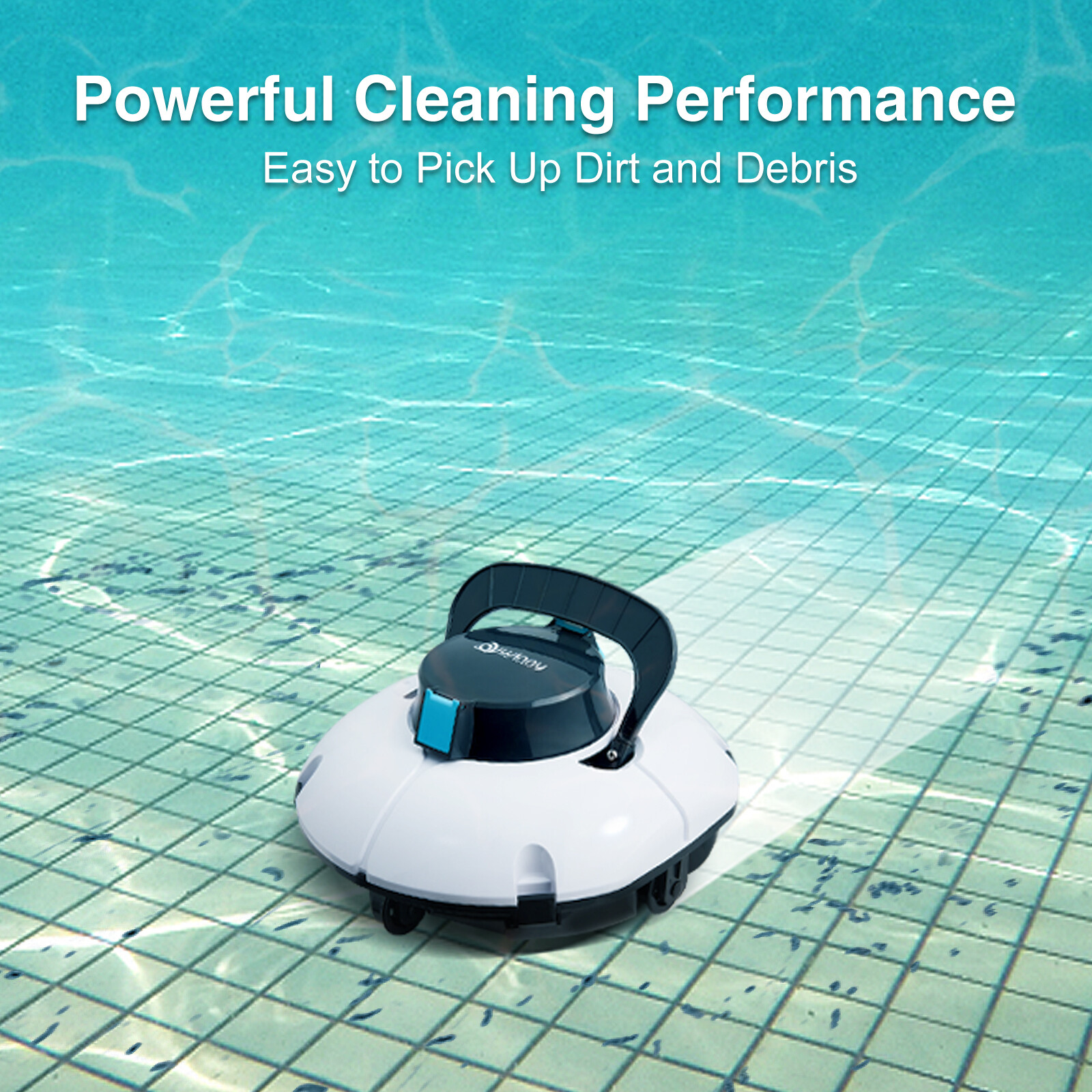 Winny Pool Cleaner Vacuum 80mins 645 SQ.FT Pool Robotic In/Above Ground Pools