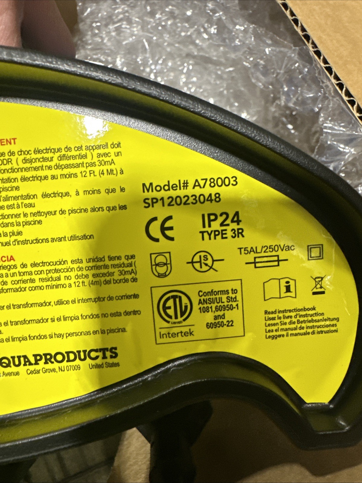 Aqua Products AquaBot Power Supply SW PREMIUM – A78003 SKPOWER06 48 VDC NEW