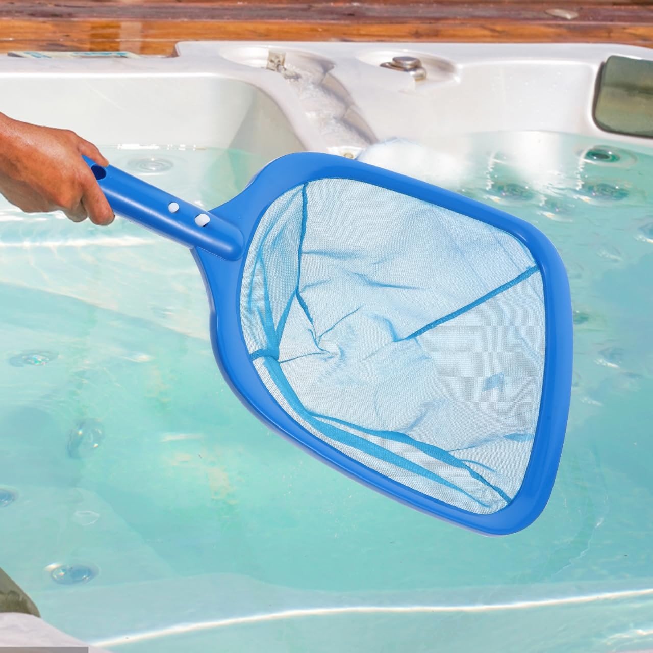 Pool Skimmer Net – Heavy Duty Deep Bag Leaf Rake with Fine Mesh, Professional…