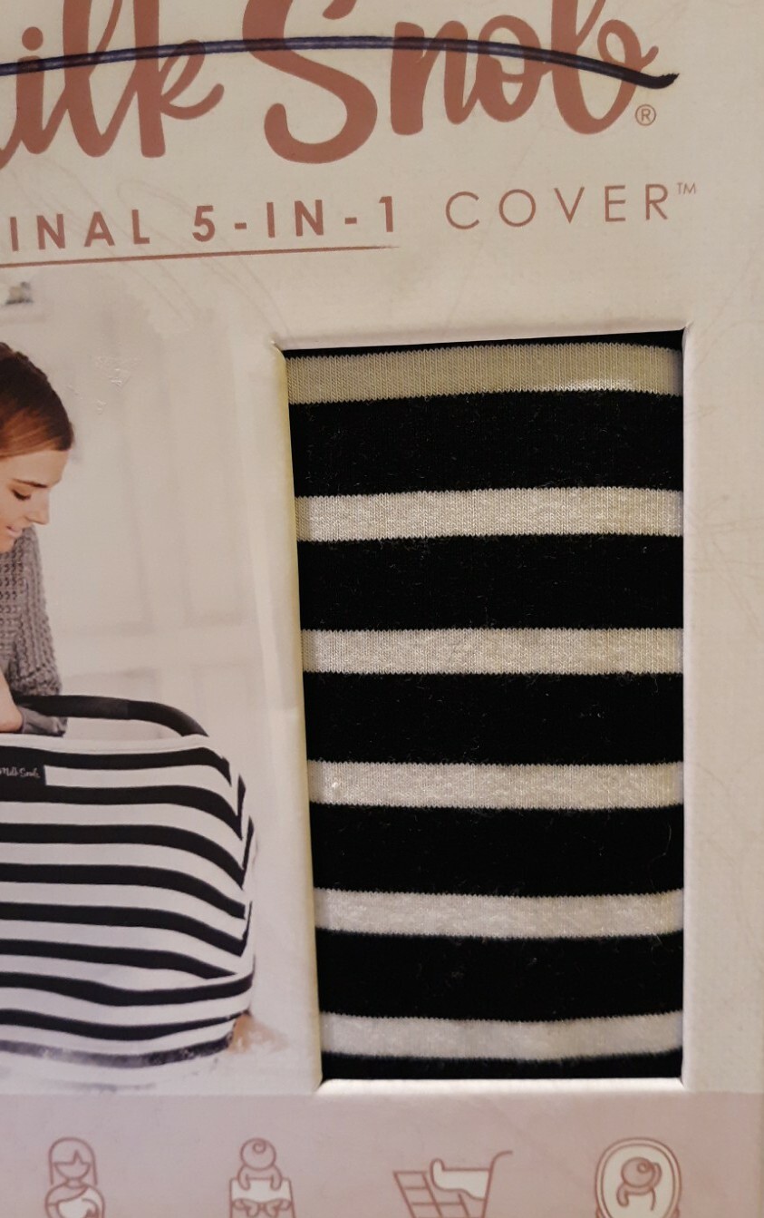 Milk Snob – The Original 5-in-1 Cover – Black/White (Stripe Design)