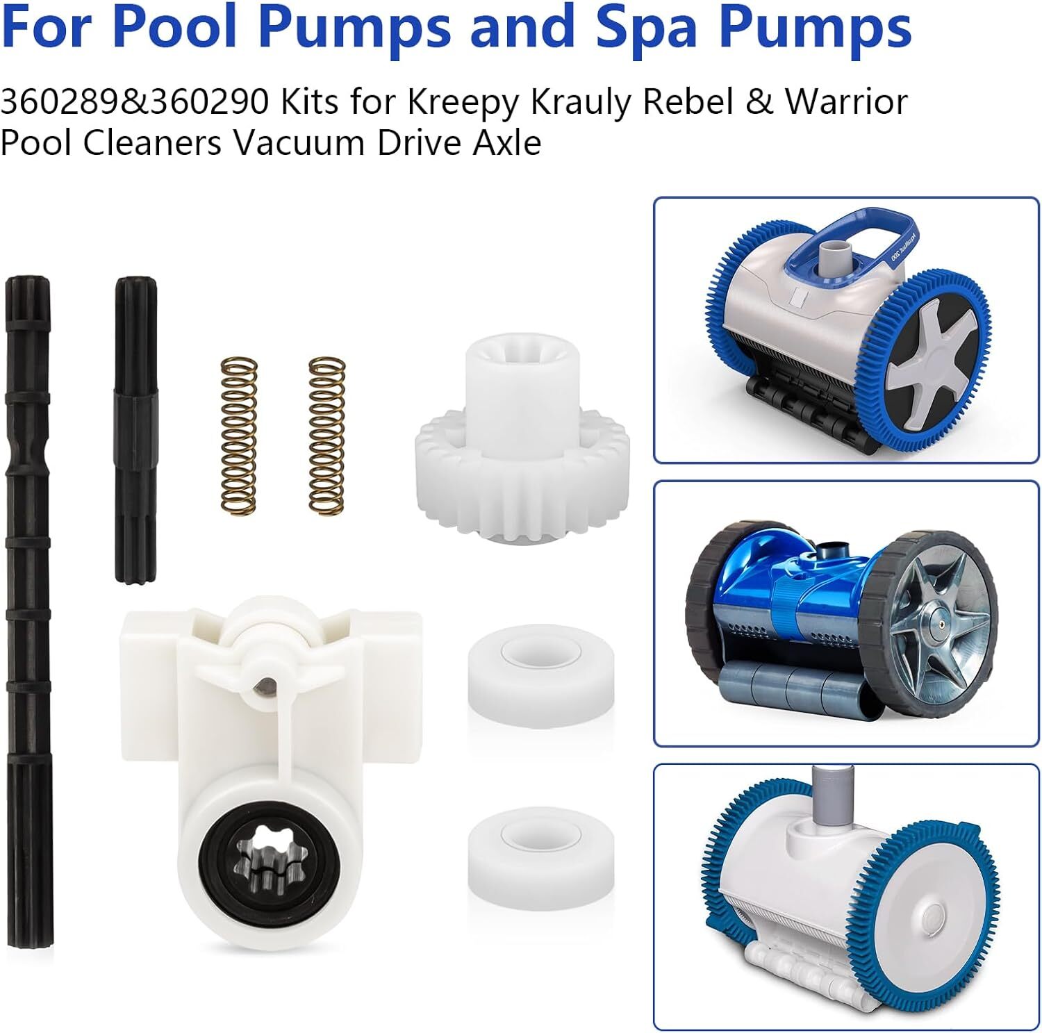 360289 Left Drive Kit & 360290 Right Drive Kit Pool Cleaner Bearings Tune up Kit