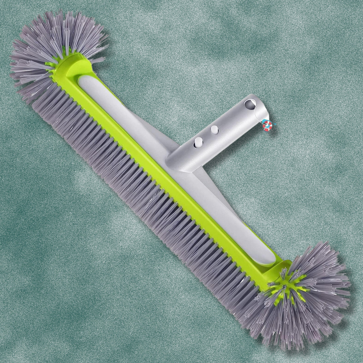 Professional Swimming Pool Brush Head with round Ends,17.5&Prime; Heavy Duty Aluminum