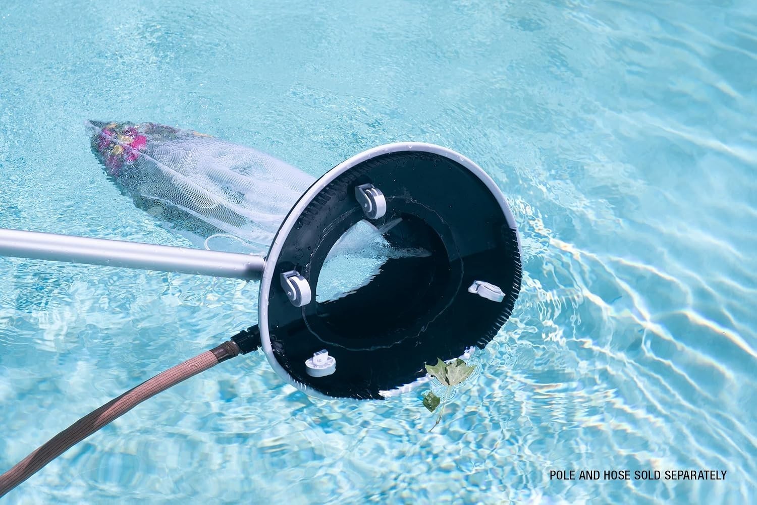 Lightweight ABS Pool Leaf Vacuum with Swivel Wheels – 15-inch Cleaning Power