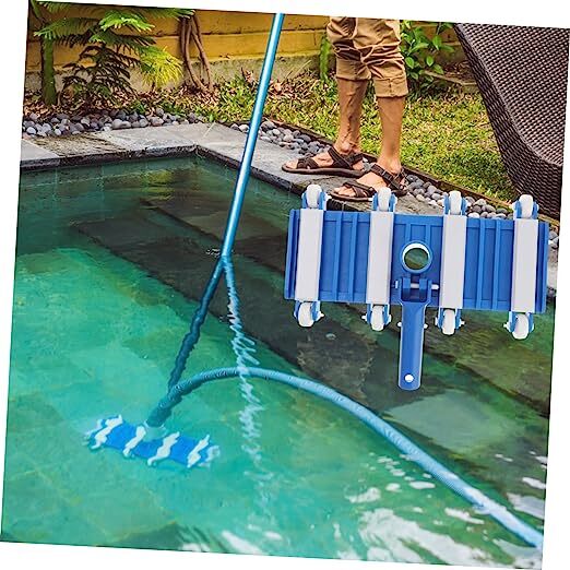 14 Inch Pool Vacuum Head Cleaner Side Brush Powerful Cleaning Walls/Corners